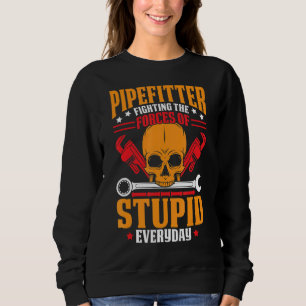 Pipefitter Pun Quote Pijp Fitting Tekst Ontwerp Trui