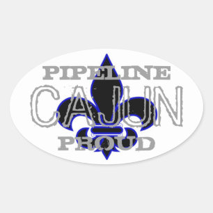 Pipeline Cajun Ovale Sticker