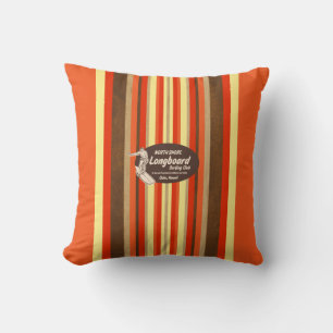 Pipeline Hawaii Surfer Coussin Carré réversible