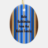 Pipeline Vintage Surboard Ornement (Dos)