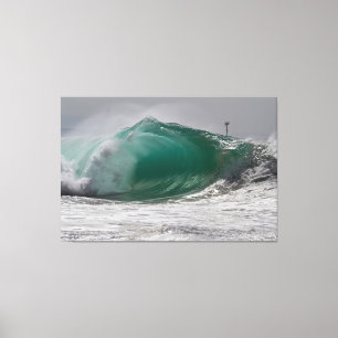 Pipeline WEDGE, Newport Beach 🌊 Canvas Afdruk