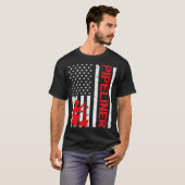 Pipeliner  Amerikaanse vlagpijpleiding lasser Pr T-shirt (Voorkant volledig)