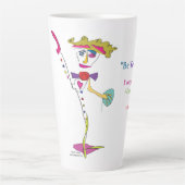 'Piper' - "Be Yourself" (O. Wilde) Latte Mug Rev. (Devant)