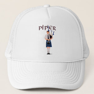 PIPER Blauw Geruit Trucker Pet