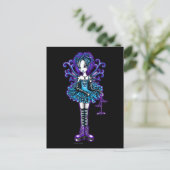"Piper" Briefkaart Gothic Dragonfly Fae (Staand voorkant)