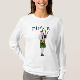 PIPER Groen geruit T-shirt