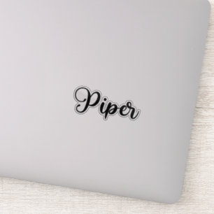 Piper Name - handgeschreven kalligrafie Sticker