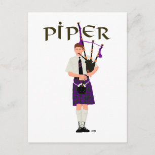 PIPER-Paars Briefkaart