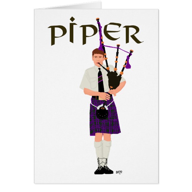 PIPER Paarse Ruit (Voorkant)
