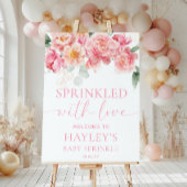 Piper Peony Baby Sprinkle Welkomstbord Poster