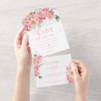 Piper Peony Bloemen Baby shower