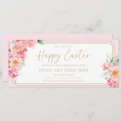 Piper Peony Bonne Carte cadeau de Pâques (Devant / Derrière)