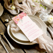 Piper Peony Floral Menu & Dank u