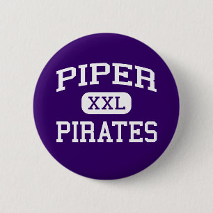 Piper - Pirates - High School - Kansas City Kansas Ronde Button 5,7 Cm