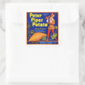 Piper Potato Vierkante Sticker (Tas)