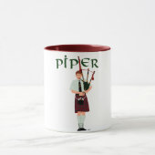 PIPER Rood Geruit Mok (Midden)