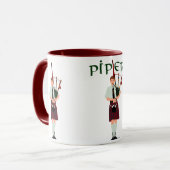 PIPER Rood Geruit Mok (Voorkant links)
