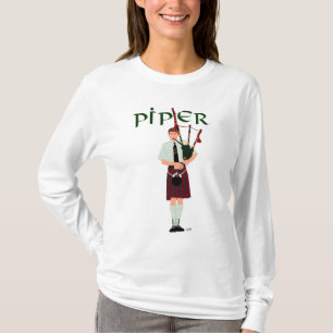 PIPER Rood Geruit T-shirt