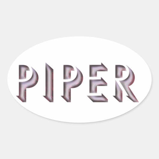 Piper sticker naam (Voorkant)
