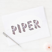 Piper sticker naam (Envelop)