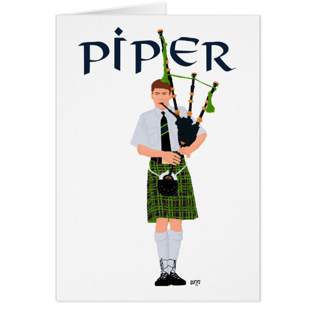 PIPER Vert Plaid (Devant)
