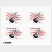 Piper's Creed Rechthoekige Sticker (Vel)