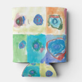 Piperse concentrische cirkels blikjeskoeler (Achterkant)