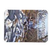 Pipestone Creek, Winnewissa-waterval, Winter, MN Magneet (Horizontaal)
