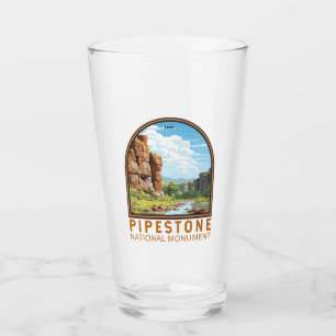 Pipestone Nationaal Monument Minnesota Travel Art Glas
