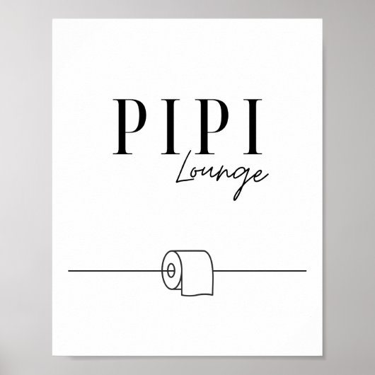 Pipi Lounge - Gäste WC - Toilette Poster (Voorkant)