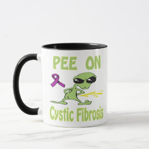 Pipi sur la tasse de mucoviscidose
