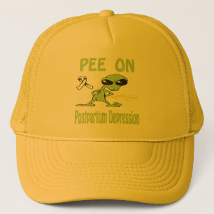 Pipi sur le casquette puerpéral de dépression
