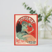 Pippermint, Jules Chéret Briefkaart (Staand voorkant)
