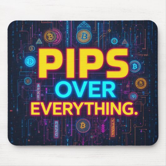 Pips Over Everything - Het volkslied van de Forex Muismat (Voorkant)