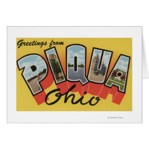 Piqua, lettre ScenesPiqua, OH d'OhioLarge