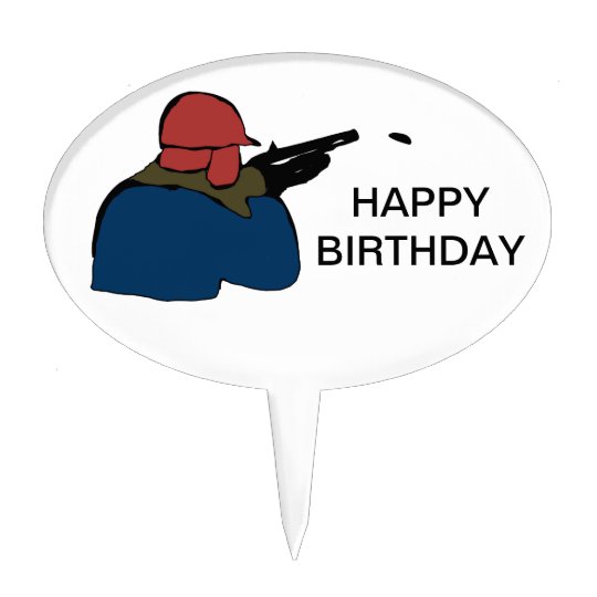 Pique A Gateau Chasse Du Gateau Topper De Joyeux Anniversaire Zazzle Be