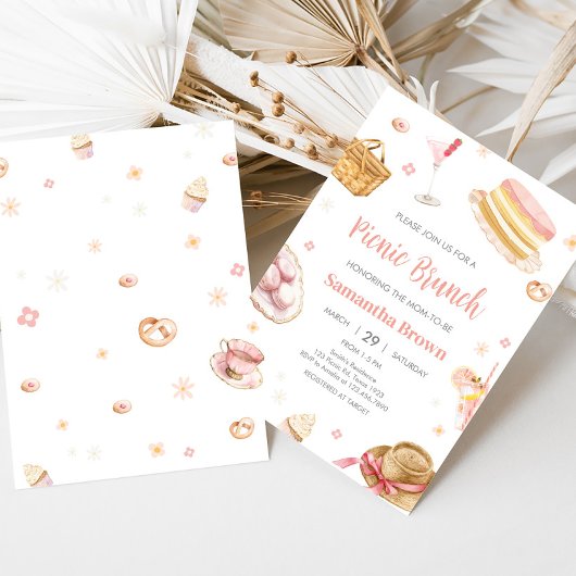 Pique-nique Baby shower Brunch Invitation