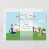 Pique-Nique Dans Le Parc Family Style Invitation (Devant)