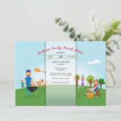 Pique-Nique Dans Le Parc Family Style Invitation (Debout devant)