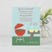 Pique-nique d'été 4 juillet Invitation (Debout devant)