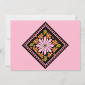 Pique-nique d'été de la fille Invitation de fête d (Dos)