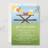 Pique-nique d'été Invitations de fête d'anniversai (Devant)