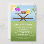 Pique-nique d'été Invitations de fête d'anniversai (Devant)