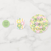 Pique-nique floral baby shower Confetti (Derrière)