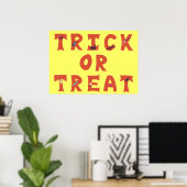 Pique-nique ou traitement Affiches d'Halloween déc (Bureau à domicile)