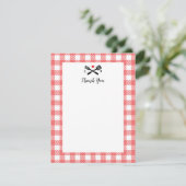 Pique-nique Tissu BBQ Merci Note (Debout devant)