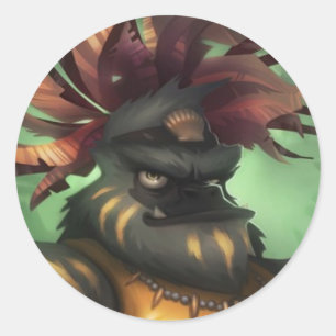 Piraat101 Gortez Ronde Sticker