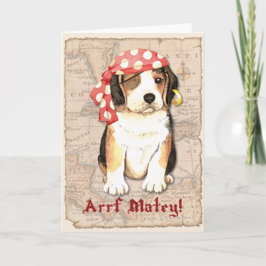 Piraat Beagle Kaart (Voorkant)