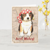 Piraat Beagle Kaart (Gele Bloem)