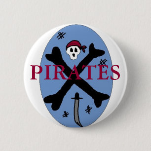 Piraat Botten Ronde Button 5,7 Cm